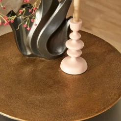 Fiona salontafel zwart goud 60cm