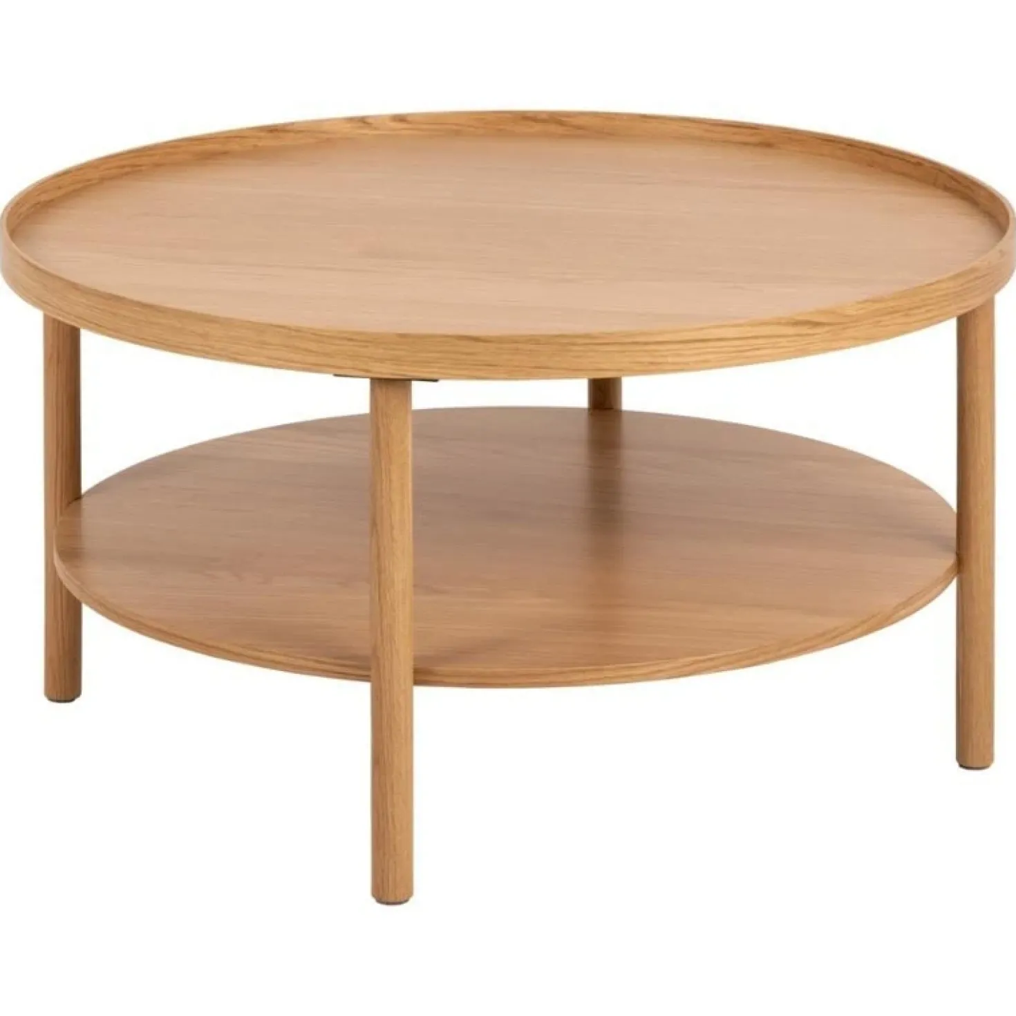 Fjella Salontafel Naturel rond Eikenhout 80cm