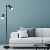 Fjorgard vloerlamp 2-lichts zwart