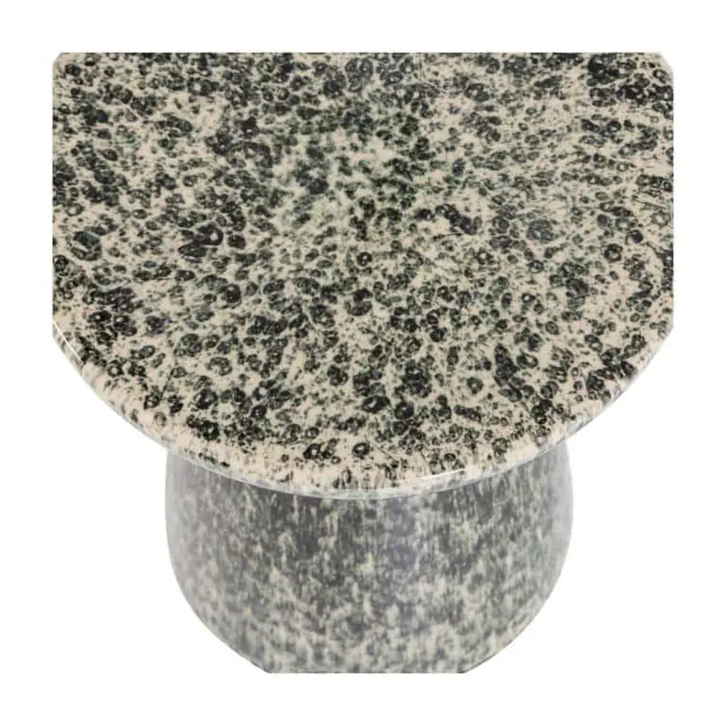 Fleck Bijzettafel rond Keramiek Donkergrijs 35cm