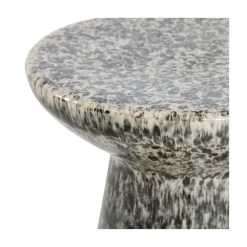 Fleck Bijzettafel rond Keramiek Donkergrijs 35cm