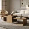 Flo Salontafel set van 2 Lichtbruin