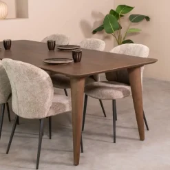 Fly Eetkamertafel Espresso mangohout 190 cm