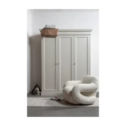 Folke Fauteuil chenille naturel melange