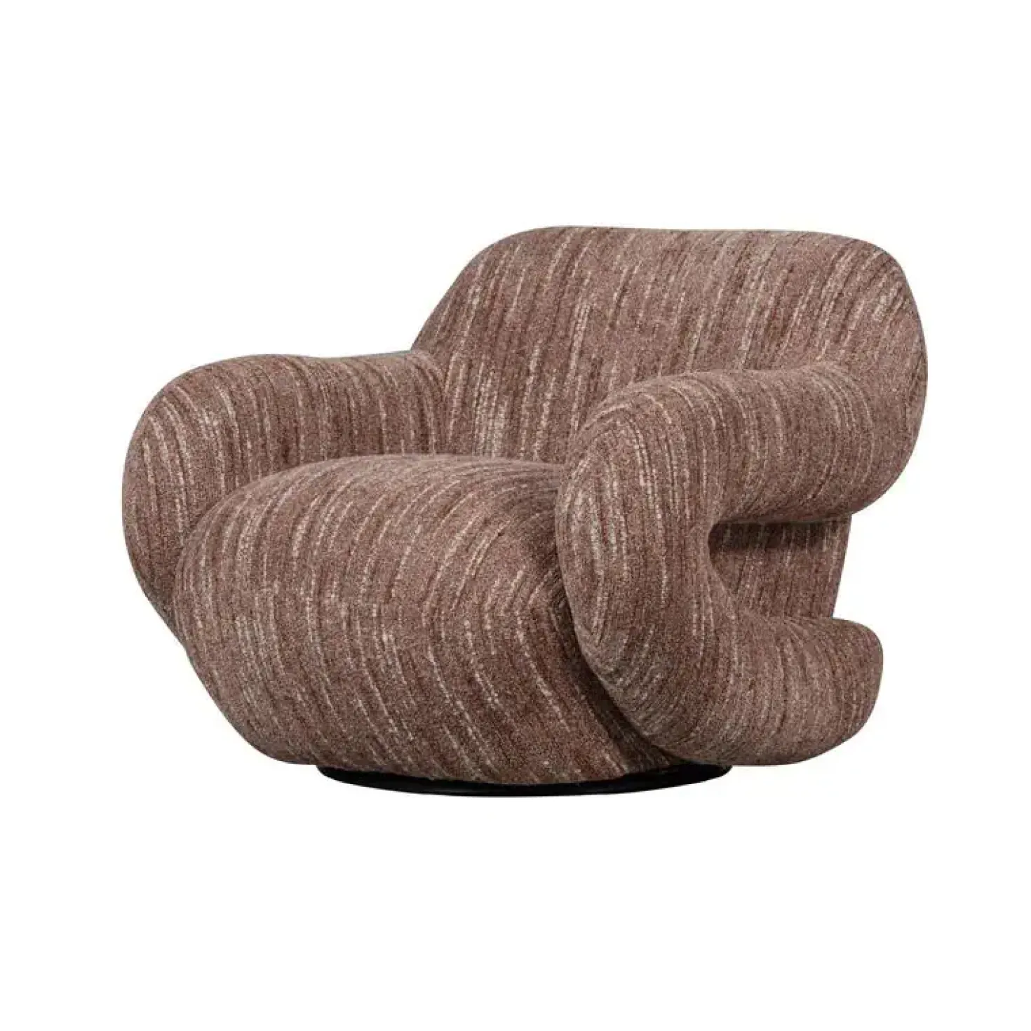 Folke Fauteuil chenille oudroze melange