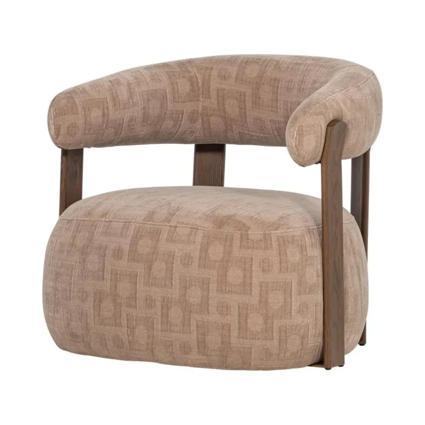 Foon Fauteuil Structuurstof Zand