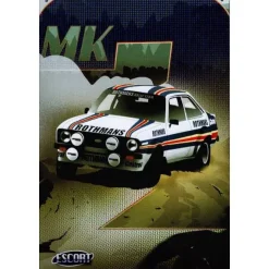 Ford Escort Time Machines - metalen bord