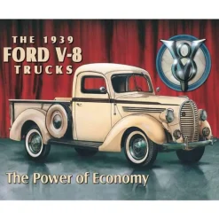 Ford Trucks 1939 - metalen bord
