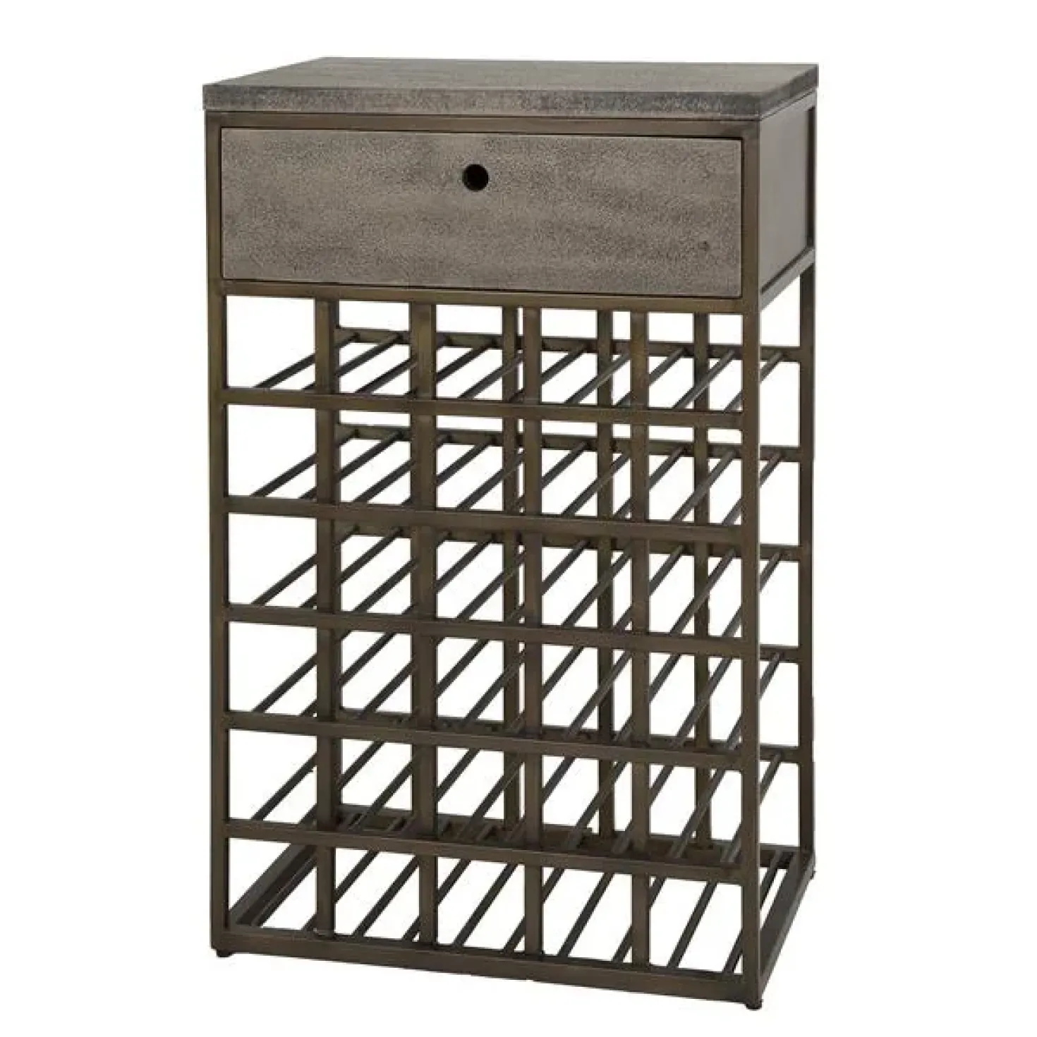 Forge Wijnkast 1 lade Brons 54cm (showroommodel)
