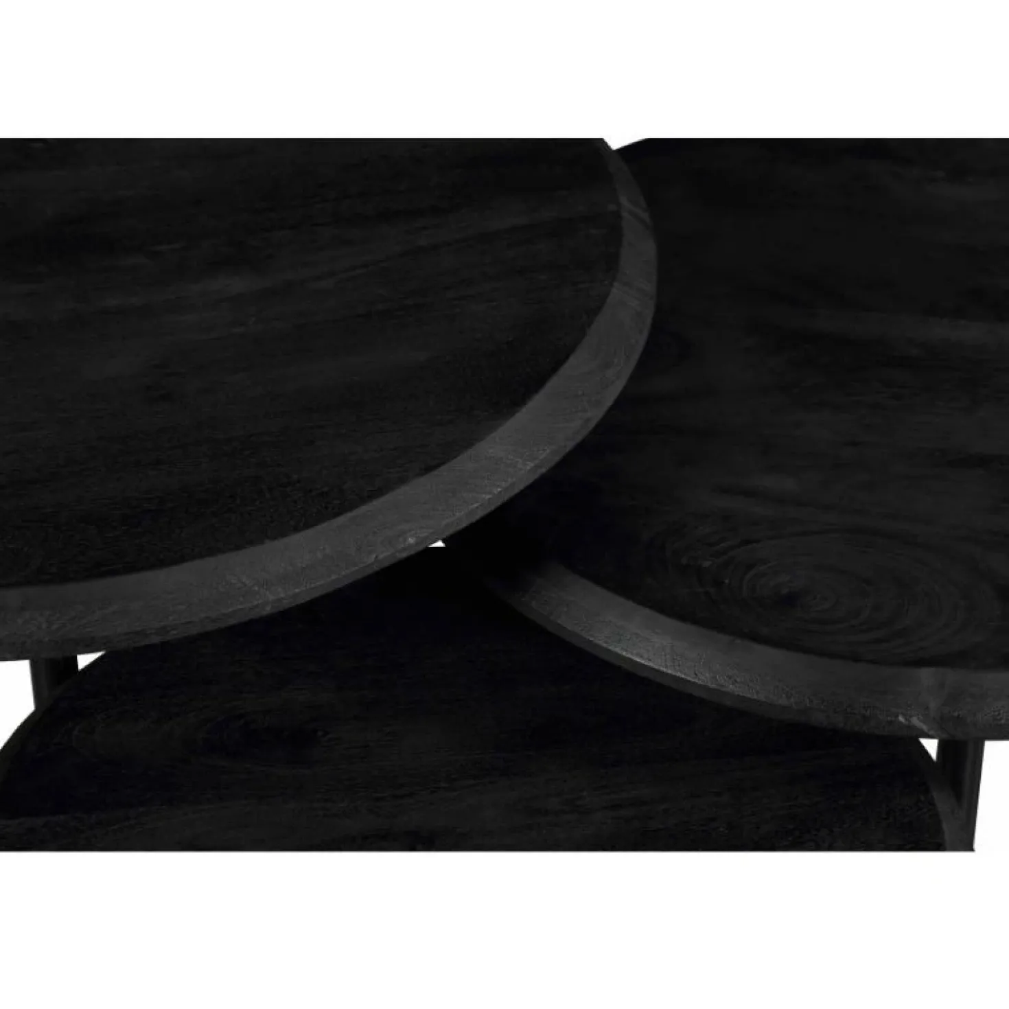 Franklin salontafel set van 3 zwart