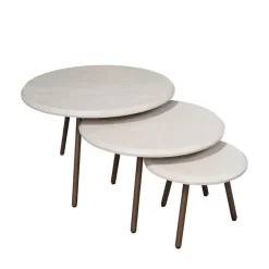 Franklin salontafel set van 3 zand