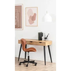 Freya Bureau Hout met zwarte poten 110cm