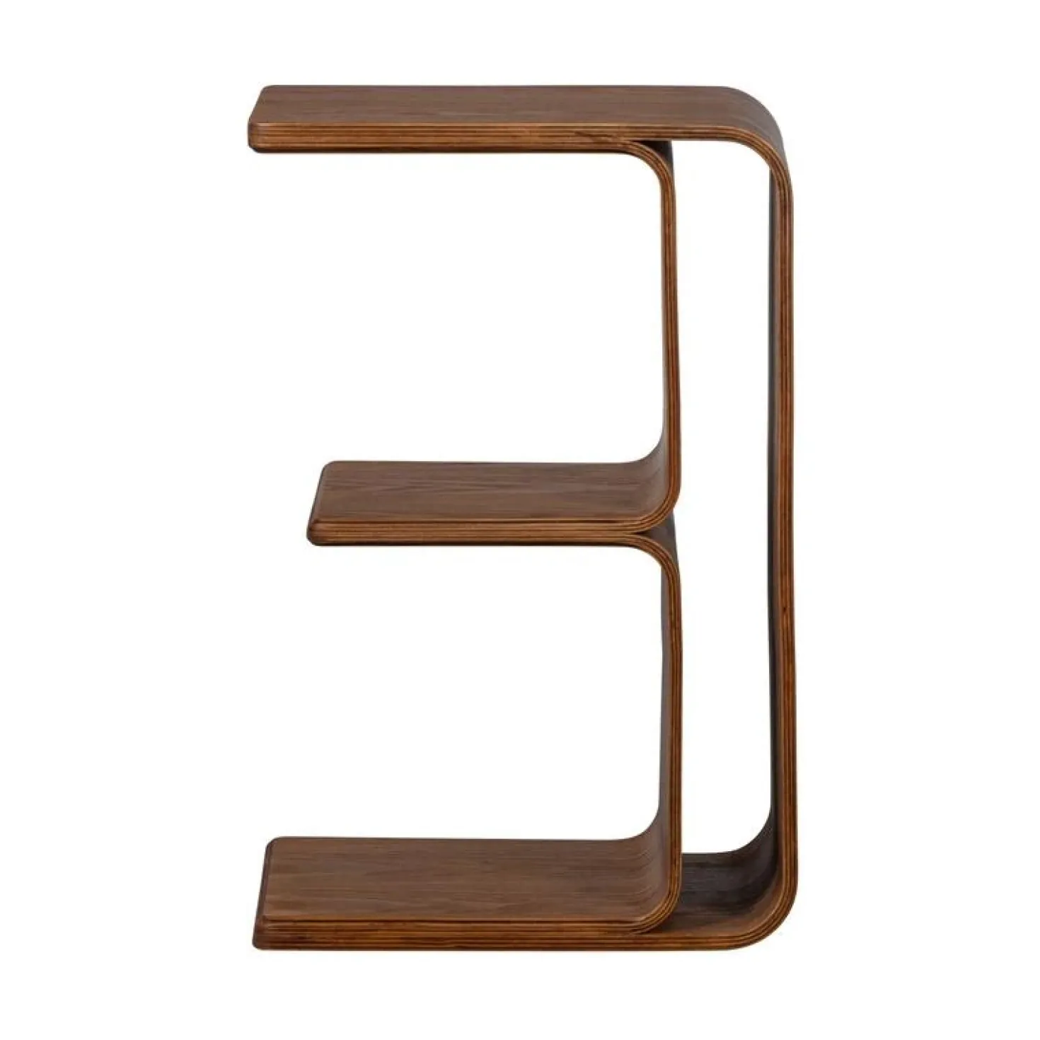 Frey Multifunctionele bijzettafel multiplex bruin 60cm