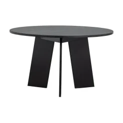 Fries Eettafel rond eiken blacknight 129cm