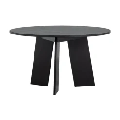 Fries Eettafel rond eiken blacknight 129cm