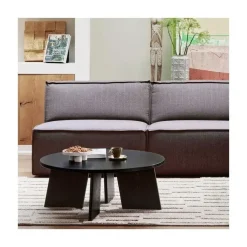 Fries Salontafel eiken blacknight 90cm