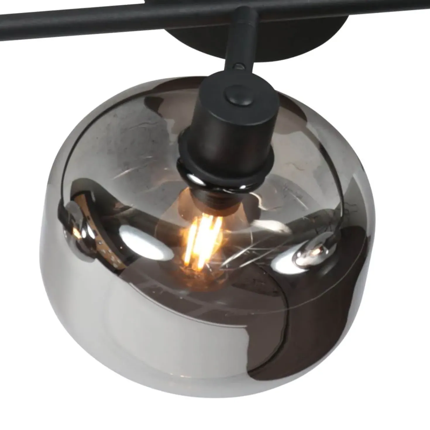 Gabriella 3-lichts Plafondlamp Smoke Glas