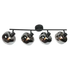 Gabriella 4-lichts Plafondlamp Smoke Glas