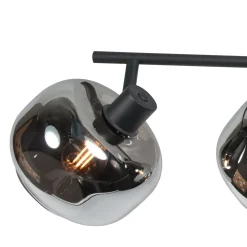 Gabriella 4-lichts Plafondlamp Smoke Glas