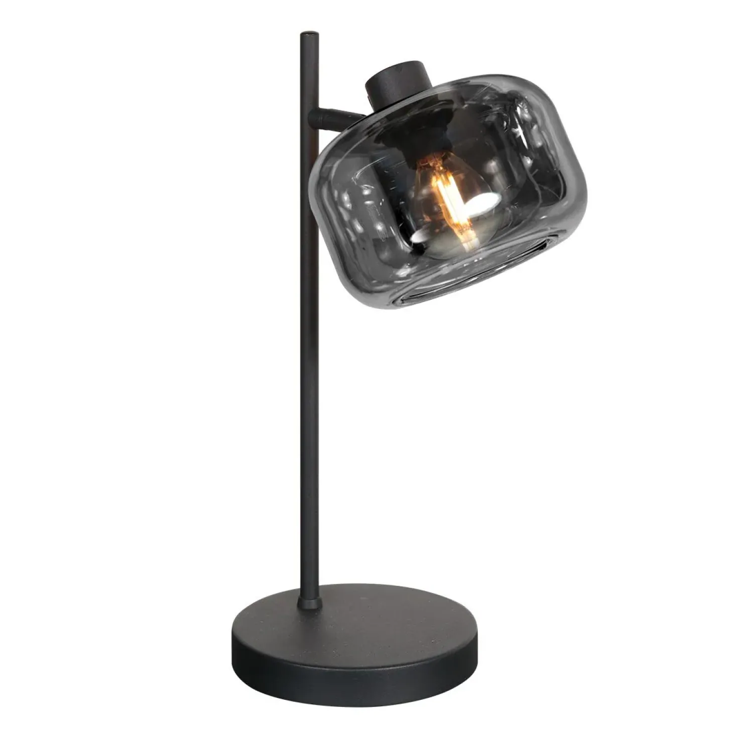 Gabriella 1-lichts Tafellamp Smoke Glas