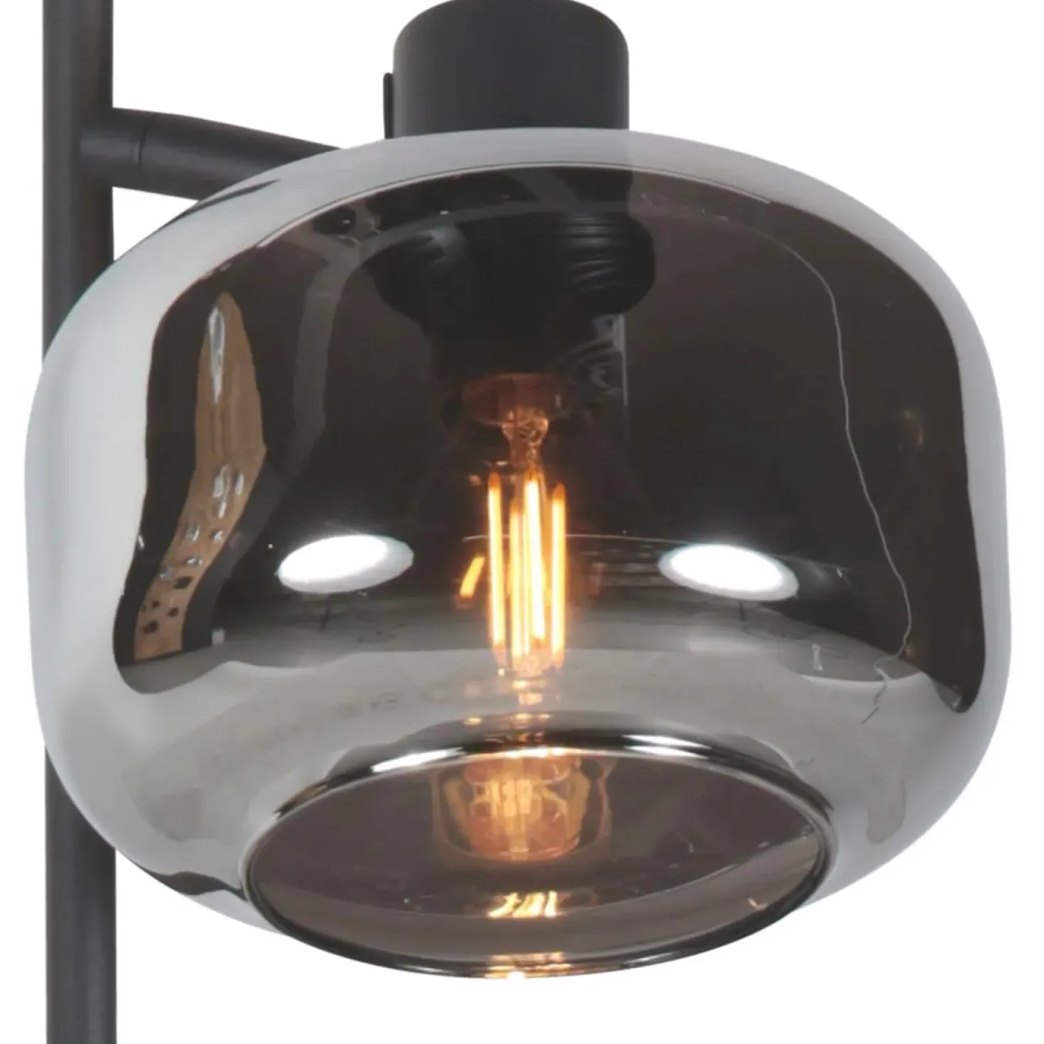 Gabriella 1-lichts Tafellamp Smoke Glas
