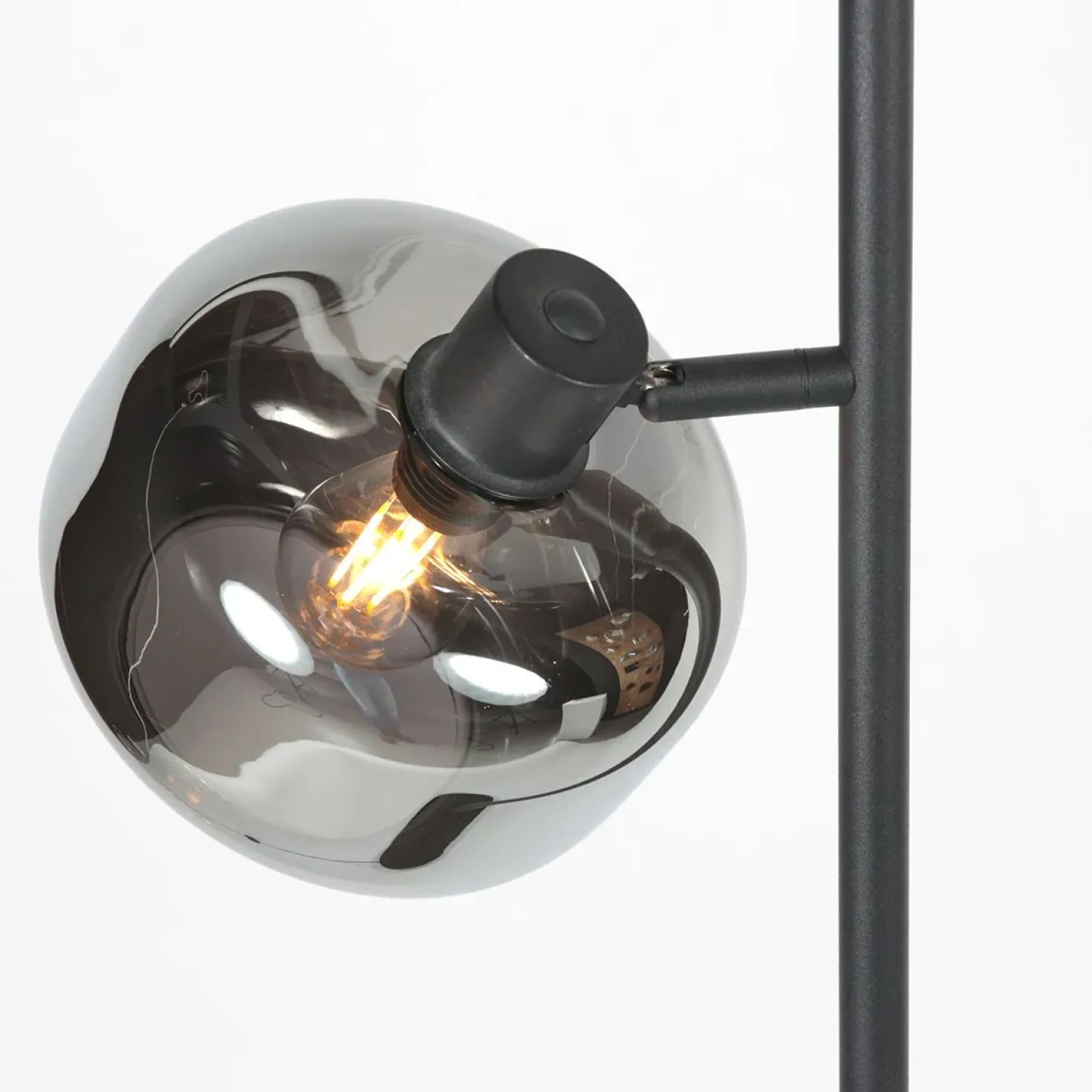 Gabriella 2-lichts Vloerlamp Smoke Glas
