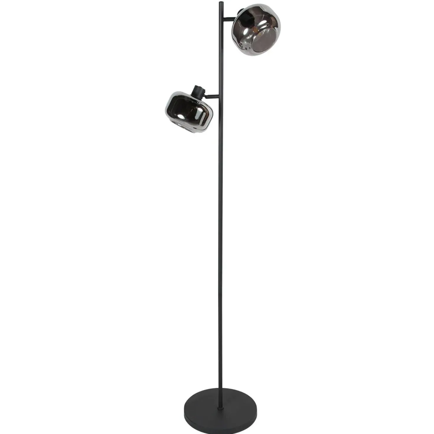 Gabriella 2-lichts Vloerlamp Smoke Glas