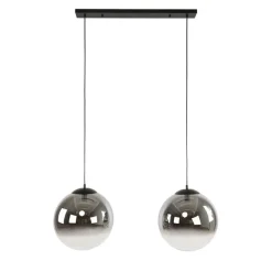 Galsa 2-lichts Hanglamp XL smoke zwart