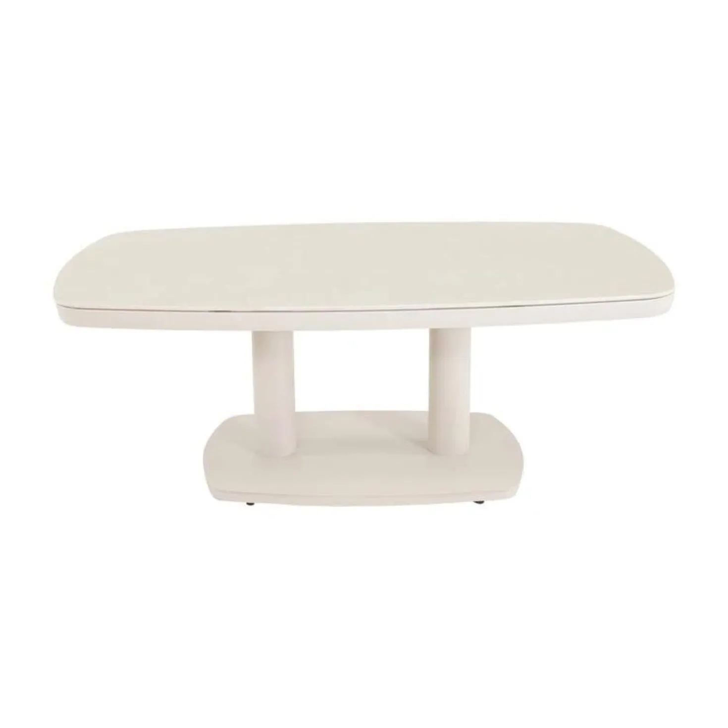 Geneva Loungetafel verstelbaar Deens ovaal beige 135cm