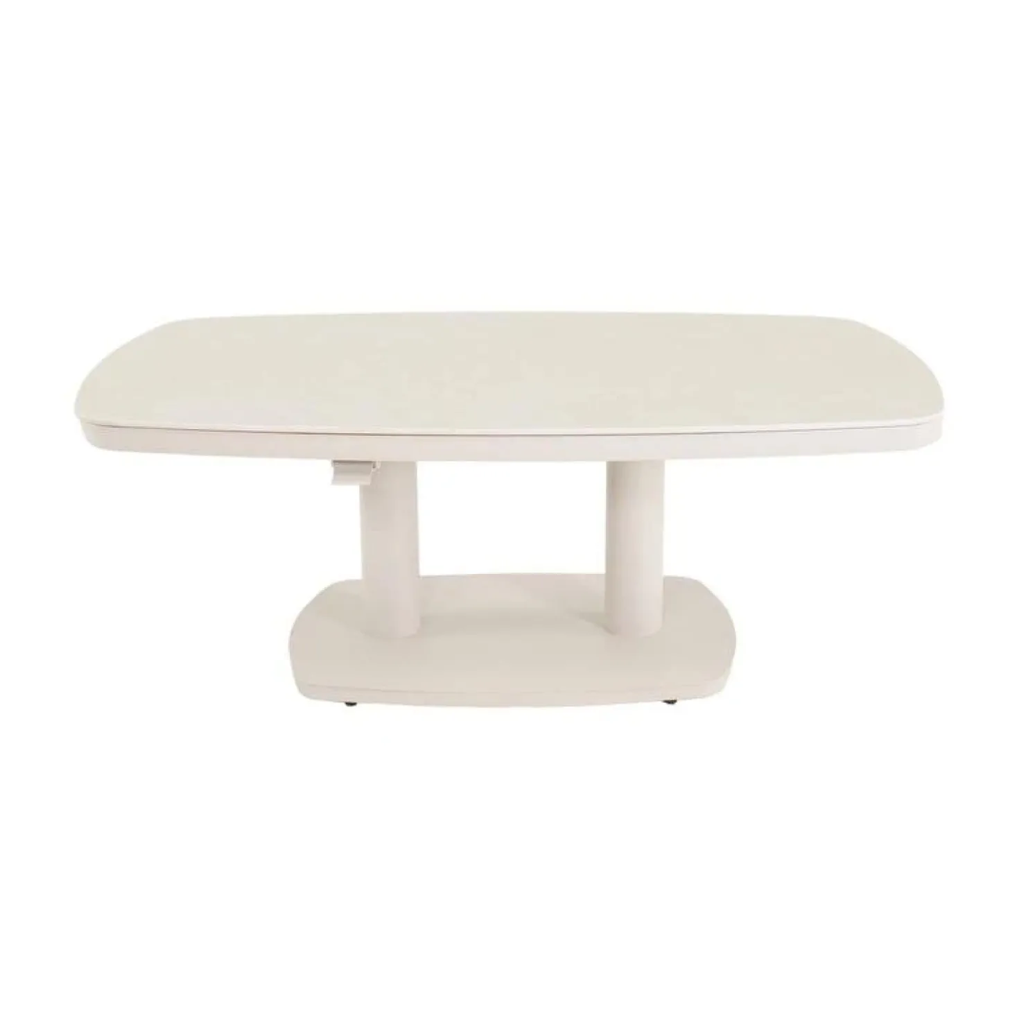 Geneva Loungetafel verstelbaar Deens ovaal beige 135cm