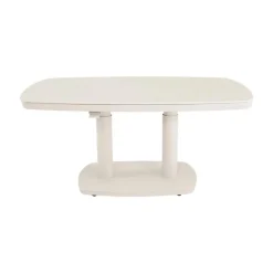 Geneva Loungetafel verstelbaar Deens ovaal beige 135cm
