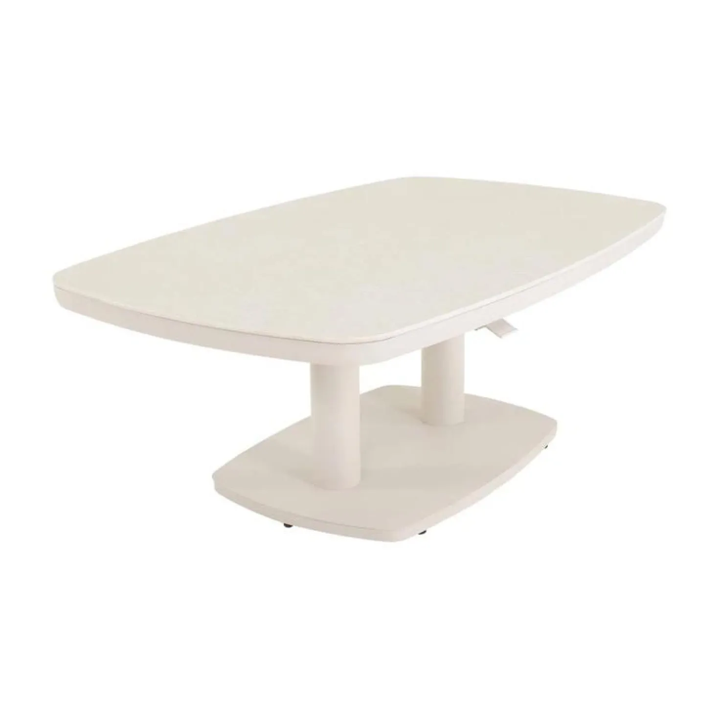 Geneva Loungetafel verstelbaar Deens ovaal beige 135cm