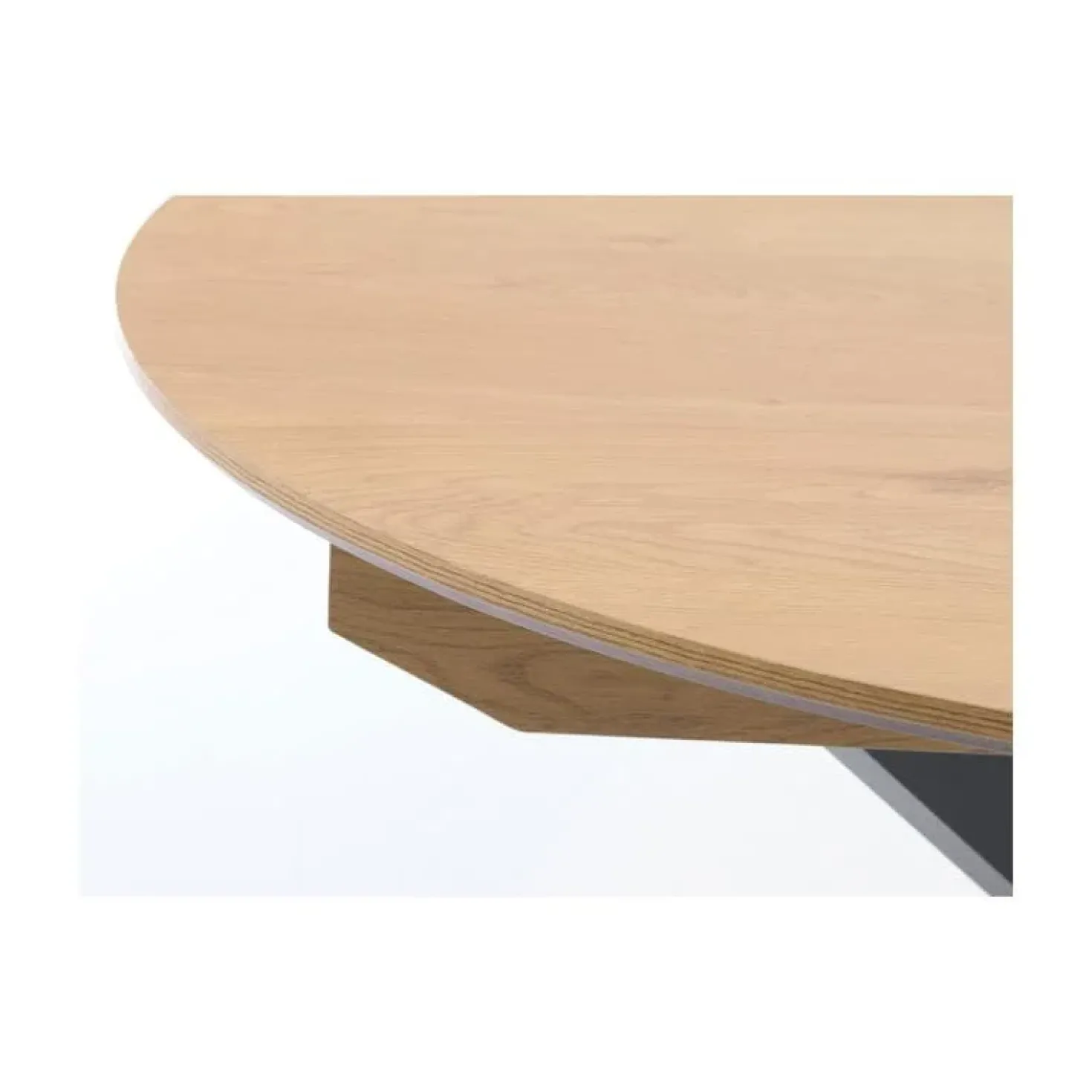Gerard uitschuifbare ronde eettafel naturel 120-170cm
