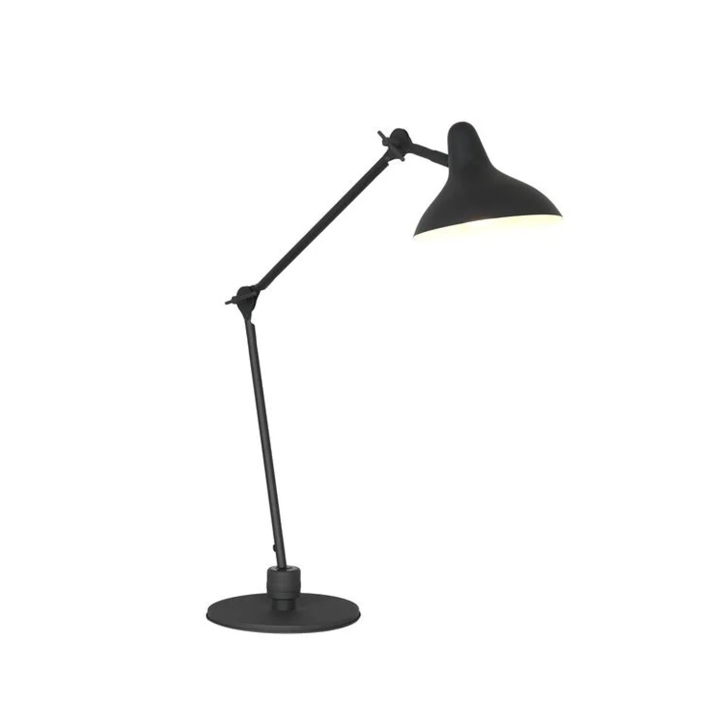 Gijs 1-lichts Bureaulamp Zwart
