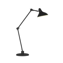 Gijs 1-lichts Bureaulamp Zwart