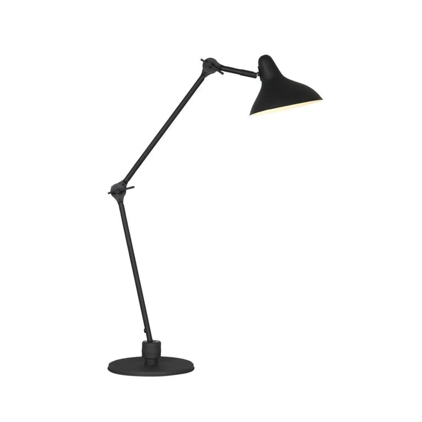 Gijs 1-lichts Bureaulamp Zwart