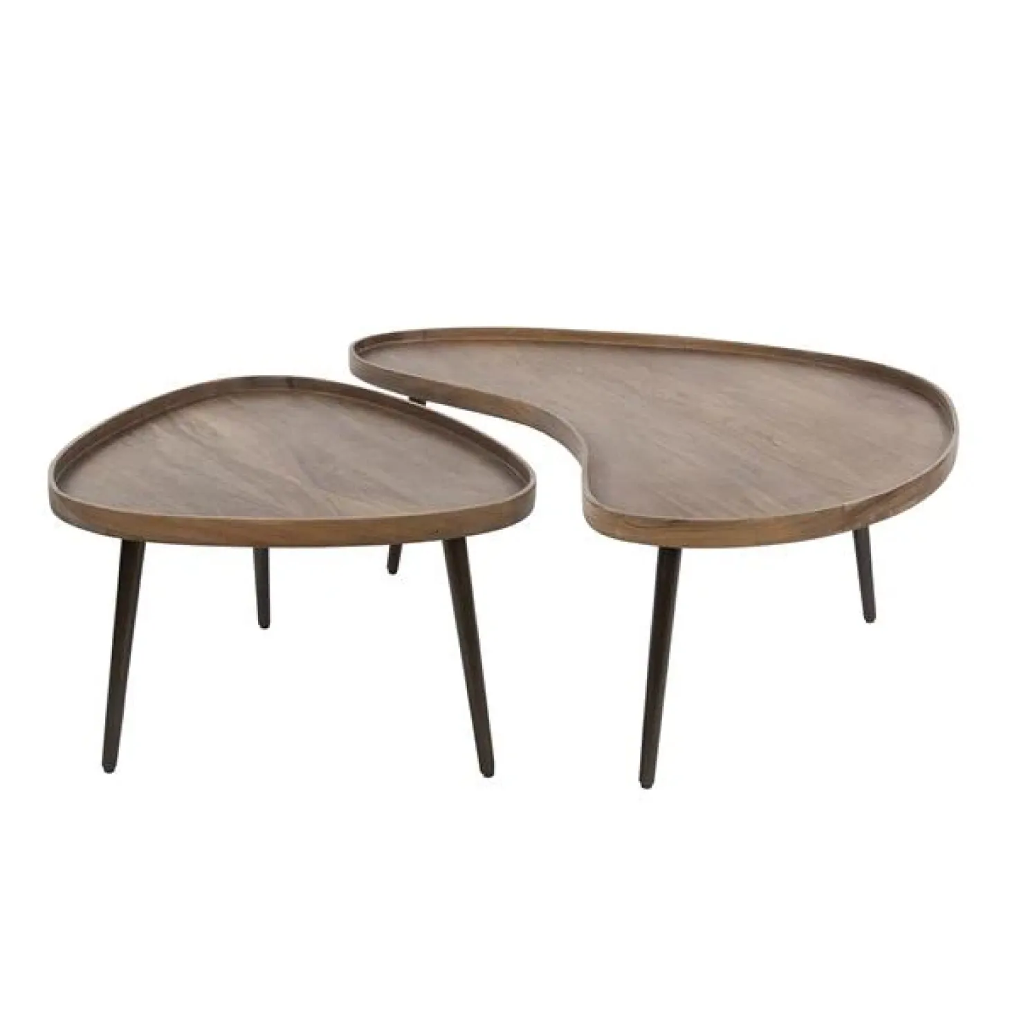 Giorgia Salontafel set van 2 organisch Acaciahout Bruin 103cm