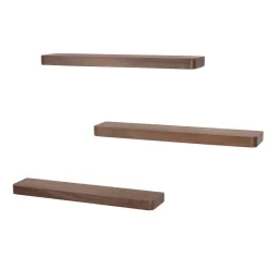 Giorgia Wandplank Acaciahout set van 3 60cm