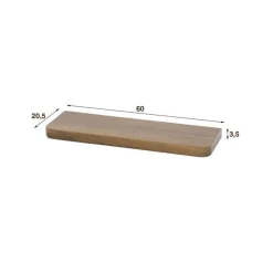 Giorgia Wandplank Acaciahout Bruin 60cm