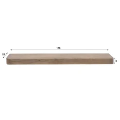 Giorgia Wandplank hoog Acaciahout Bruin 150cm