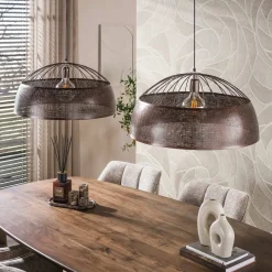 Glenn 2-lichts Hanglamp Antiek koper