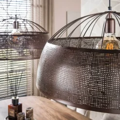 Glenn 2-lichts Hanglamp Antiek koper