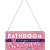 Grease - Pink Ladies Bathroom - metalen bord
