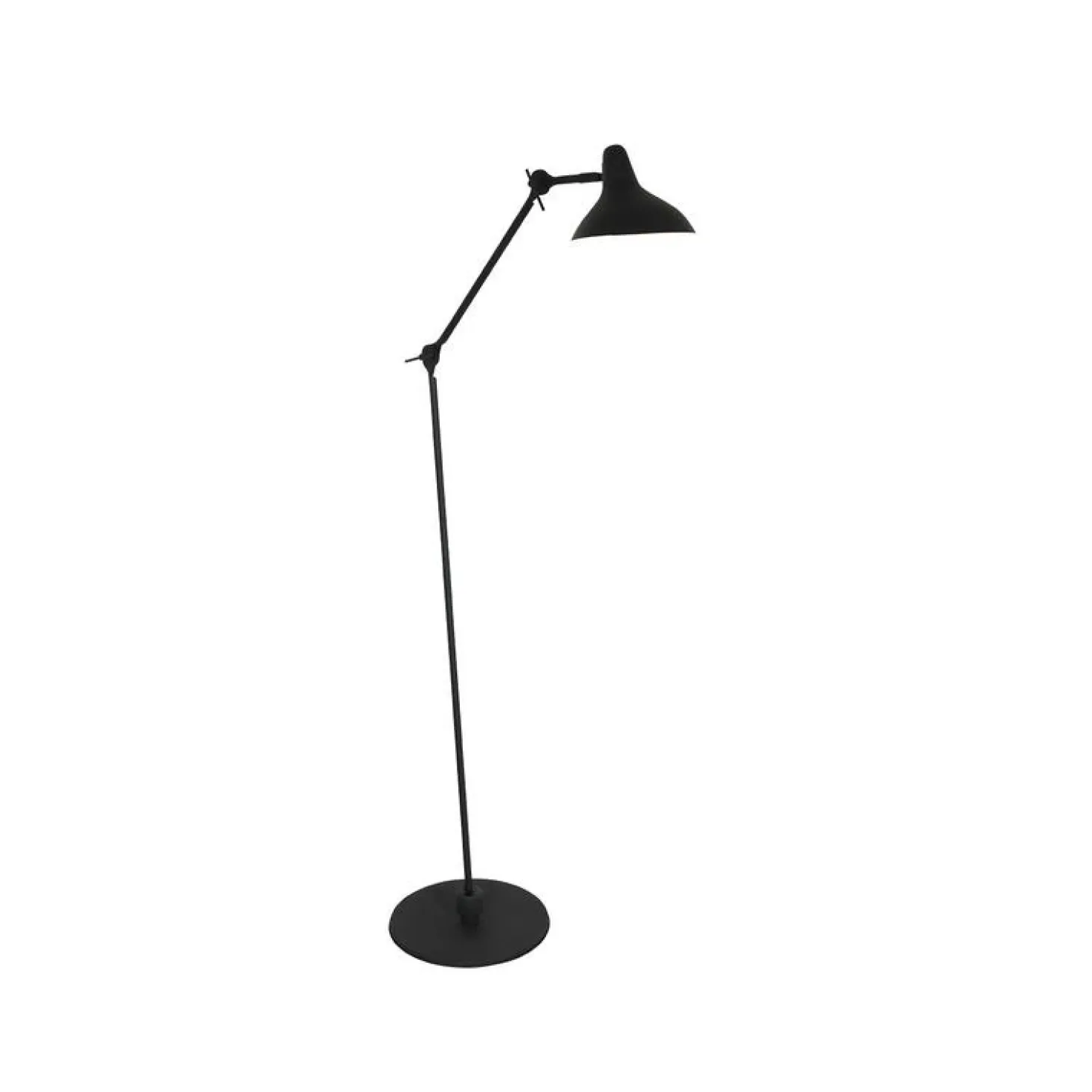 Greta 1-lichts Booglamp Zwart
