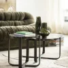 Groovy Bijzettafel rond Bruin 42cm