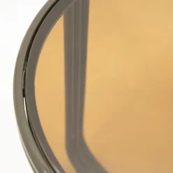 Groovy Bijzettafel rond Bruin 42cm