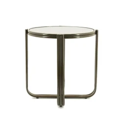 Groovy Bijzettafel rond Bruin 42cm