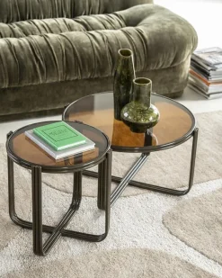 Groovy Salontafel rond Bruin 63cm