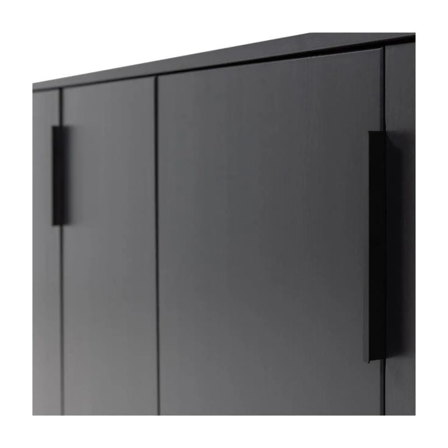 Gunnar Dressoir grenen matzwart 200 cm