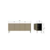 Gunnar Dressoir grenen mud 200 cm